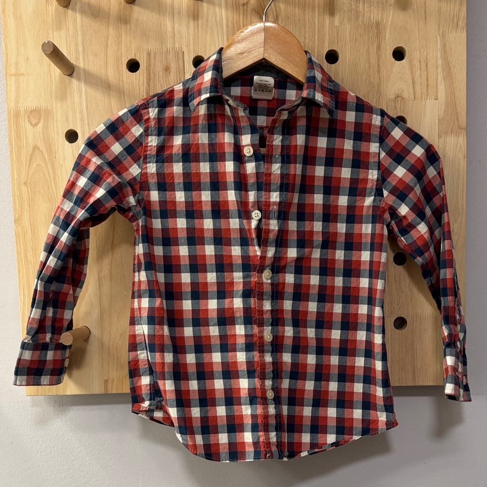 Crewcuts Red and Blue Checkered Shirt